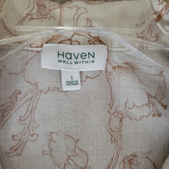 Haven Well Within Organic Cotton PJ Set SZ S - Picture 5 of 14